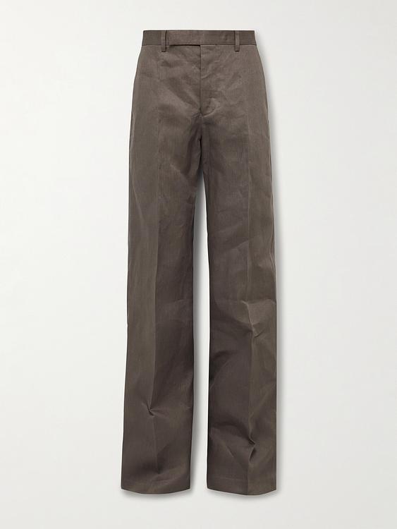 Dark brown casual trousers from Rick Owens