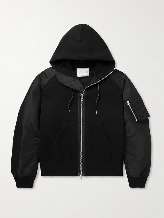 Black casual jacket from Sacai