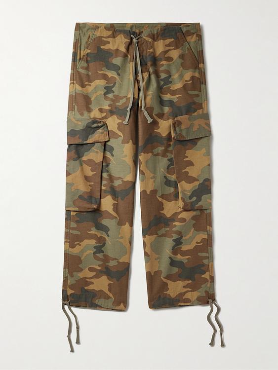 Brown cargo trousers from Greg Lauren