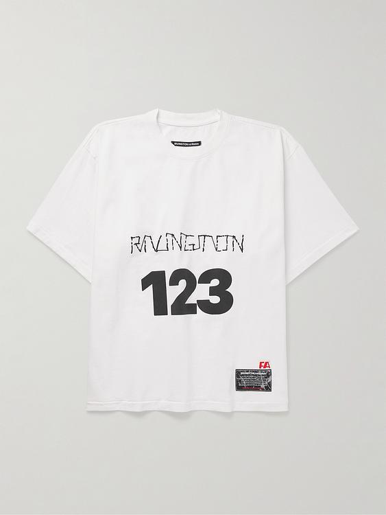 Print white t-shirt from Rrr123
