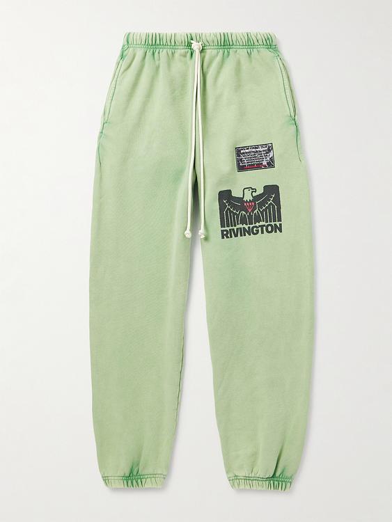 Print light green sweatpants from Rrr123