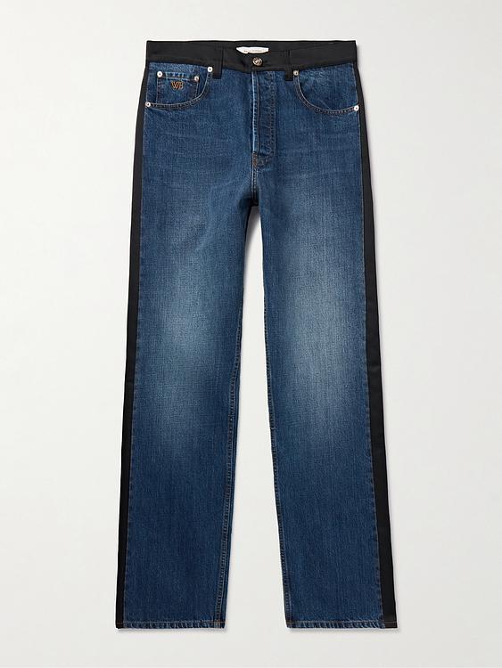 Dark blue jeans from Wales Bonner