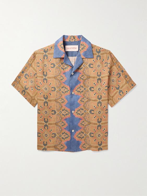 Taupe short sleeve shirt from Valentino Garavani