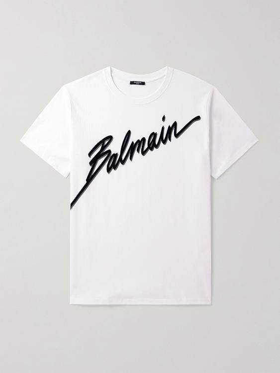 Print white t-shirt from Balmain