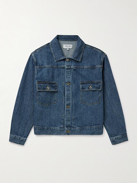 Dark blue denim jacket from Small Talk