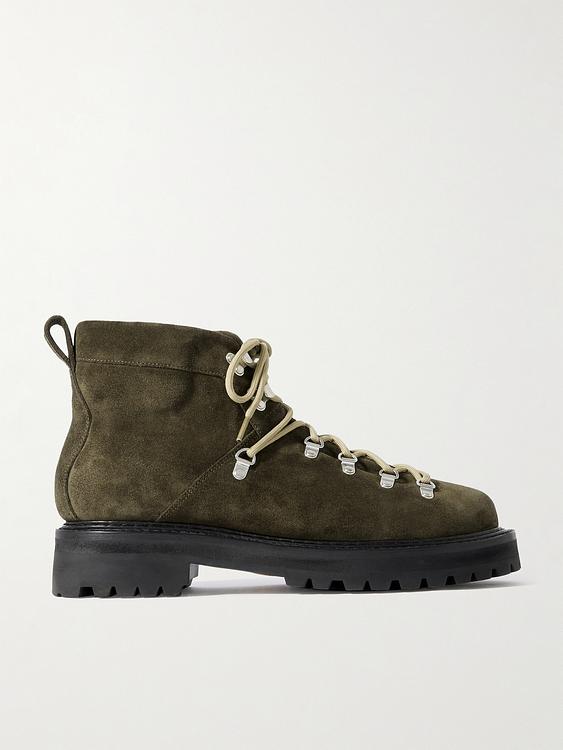Dark green lace-up boots from G.H. Bass