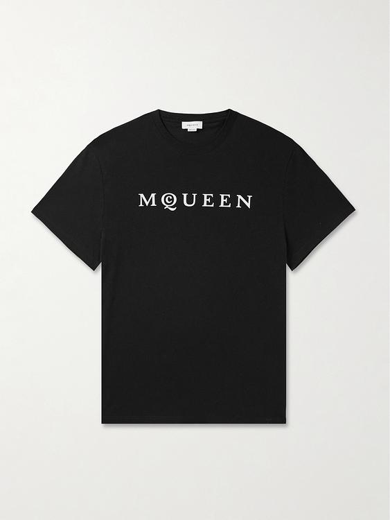 Print black t-shirt from McQueen
