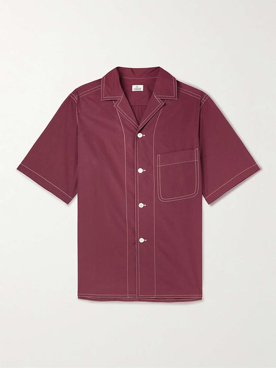 Purple short sleeve shirt from Sebline