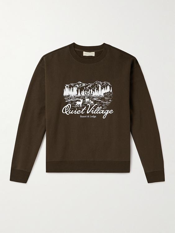 Print dark brown sweatshirt from Museum of Peace & Quiet