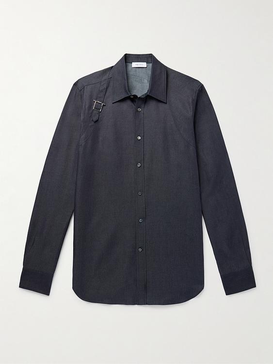 Black casual shirt from McQueen