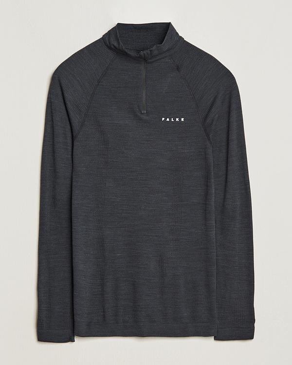 Dark grey half-zip from Falke Sport