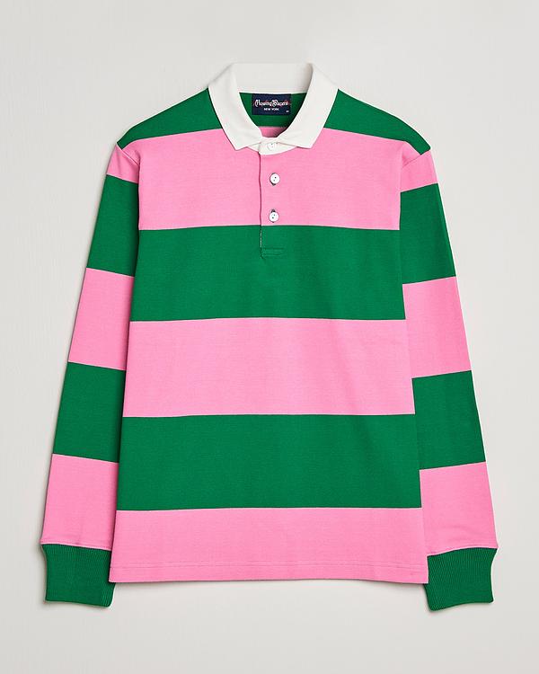 Striped multicolor long sleeve polo shirt from Rowing Blazers