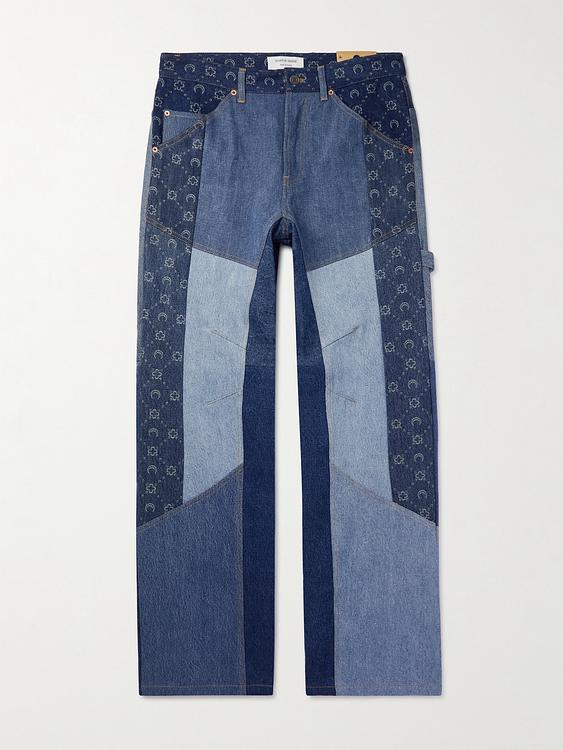 Dark blue jeans from Marine Serre