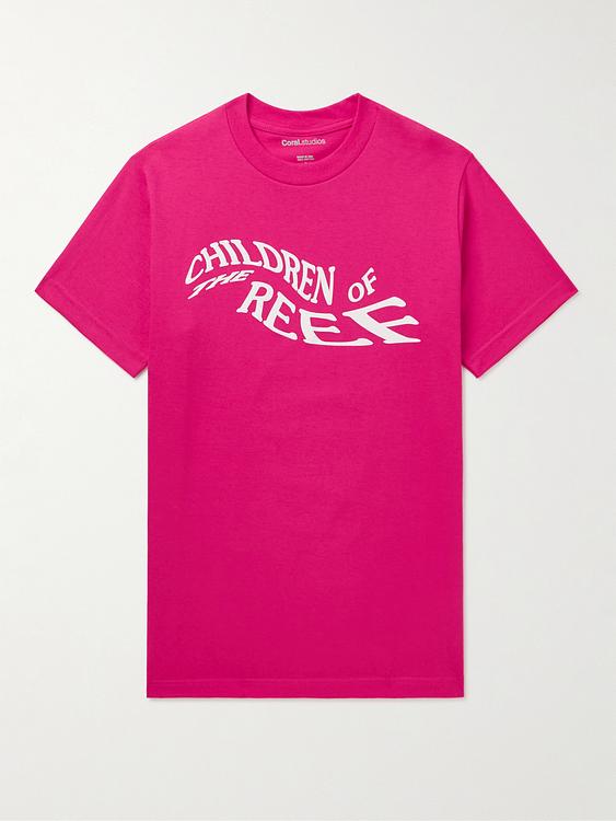 Print red t-shirt from Coral Studios