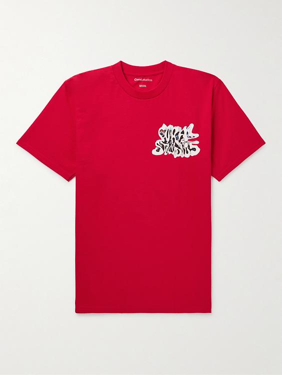 Print red t-shirt from Coral Studios