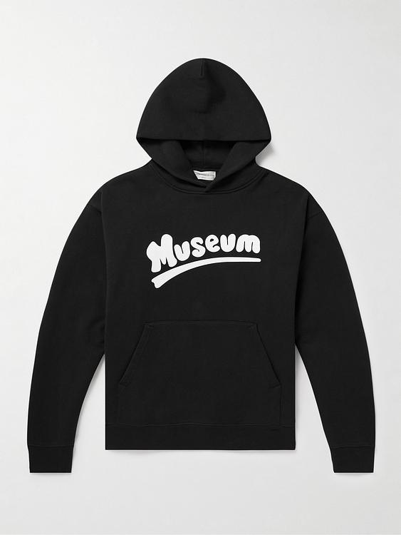 Print black hooded sweatshirt from Museum of Peace & Quiet