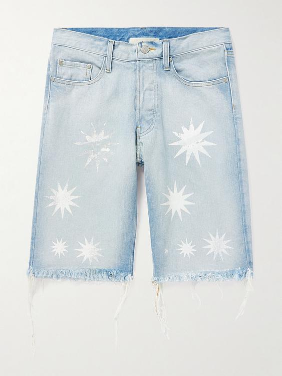 Grey denim shorts from Polite Worldwide