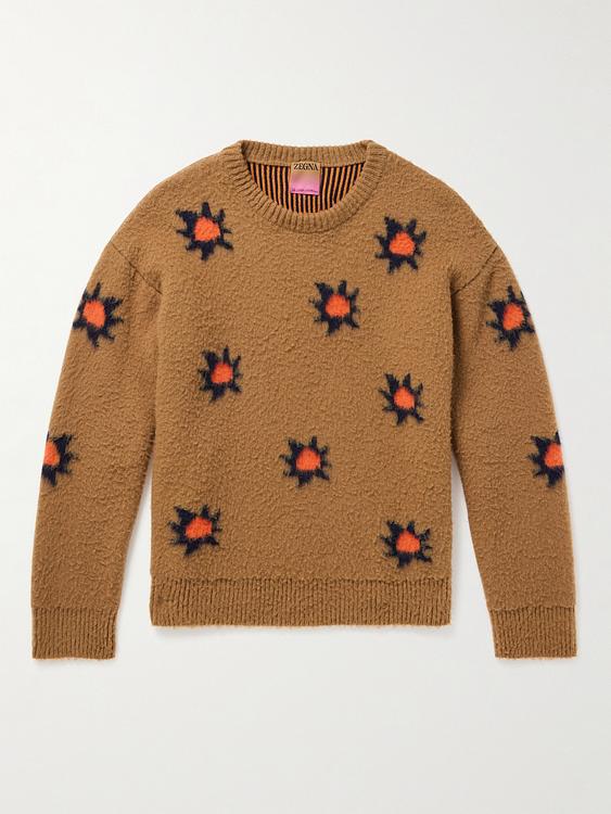 Brown cashmere sweater from Zegna x The Elder Statesman