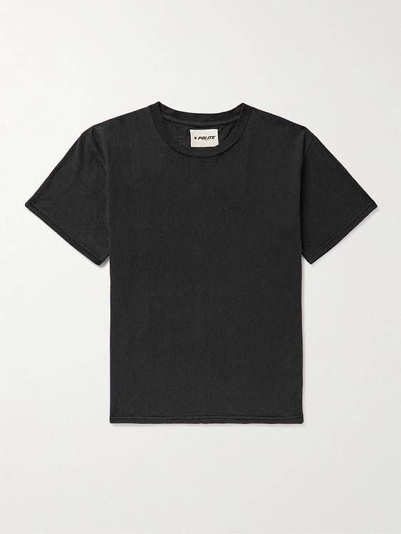 Black t-shirt from Polite Worldwide