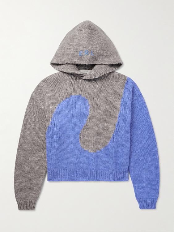 Print grey hooded sweatshirt from RRL