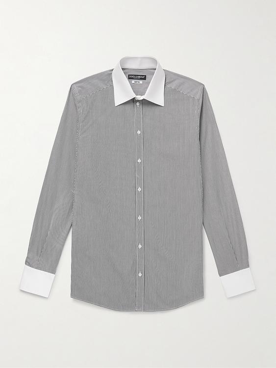 Dark grey casual shirt from Dolce&Gabbana