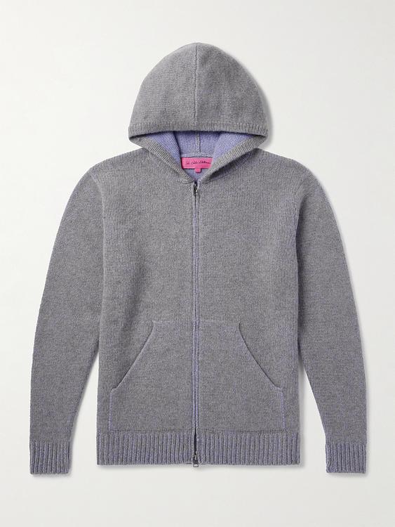 Grey hooded sweatshirt from The Elder Statesman