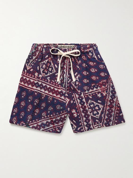 Dark blue sweatshorts from Kartik Research