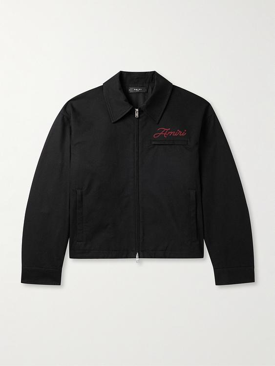 Print black casual jacket from Amiri