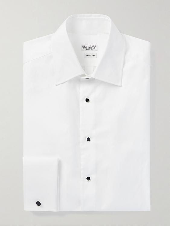 White business shirt from Brunello Cucinelli