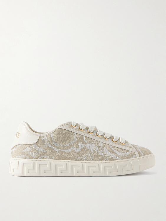 White sneakers from Versace