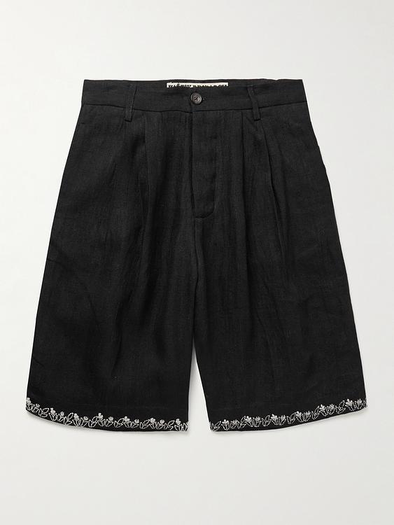 Black chino shorts from Kartik Research