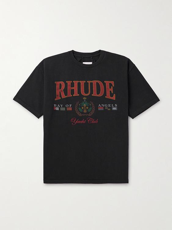 Print black t-shirt from Rhude