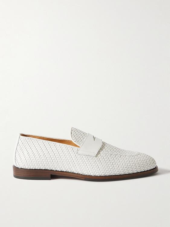 White loafers from Brunello Cucinelli
