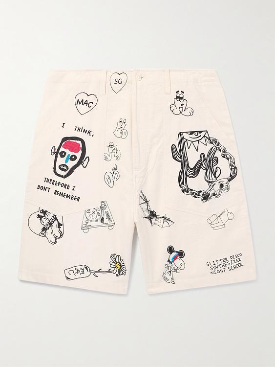 White sweatshorts from Monitaly