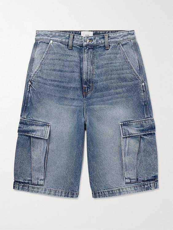 Dark grey denim shorts from Rhude