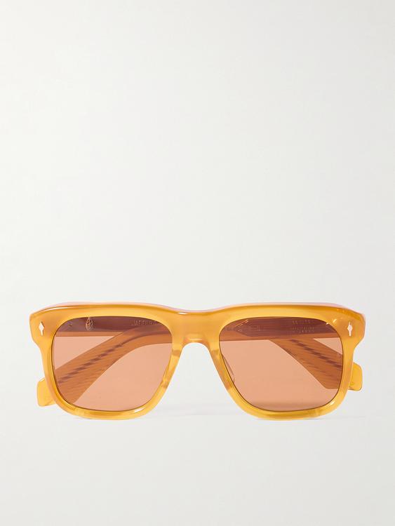 Peach d-frame sunglasses from Jacques Marie Mage