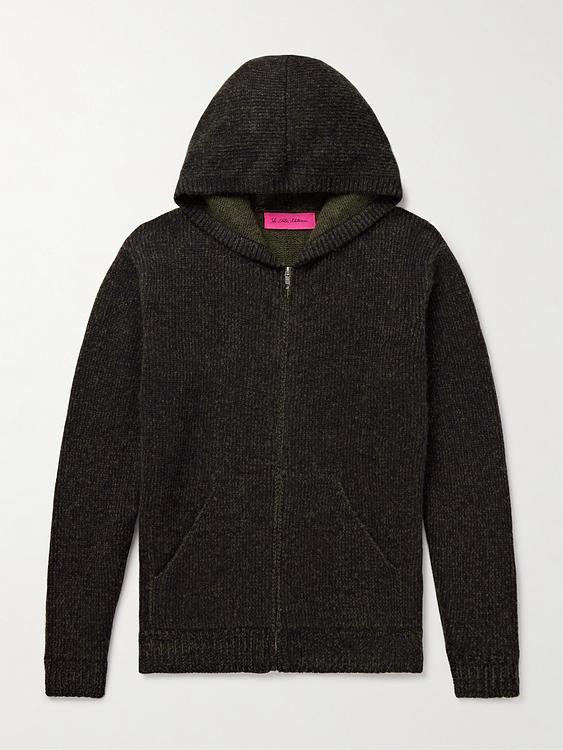 Black hooded sweatshirt from The Elder Statesman