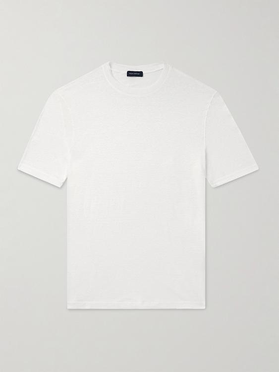 White t-shirt from Thom Sweeney