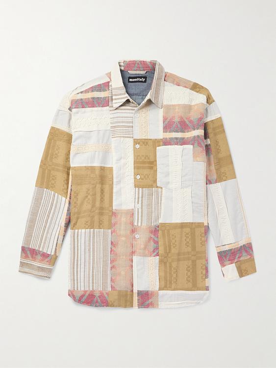Striped white flannel shirt from Monitaly