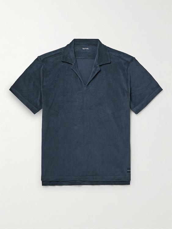 Dark grey short sleeve polo shirt from Paul Smith