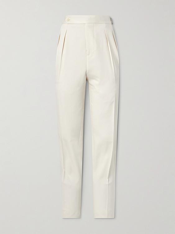 White formal trousers from Brunello Cucinelli