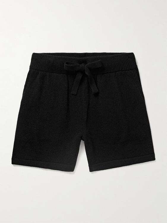 Black sweatshorts from The Elder Statesman