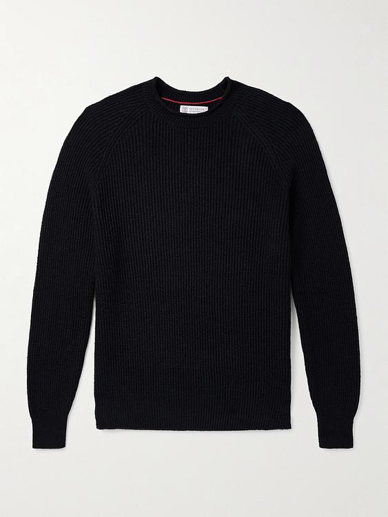 Black sweater from Brunello Cucinelli