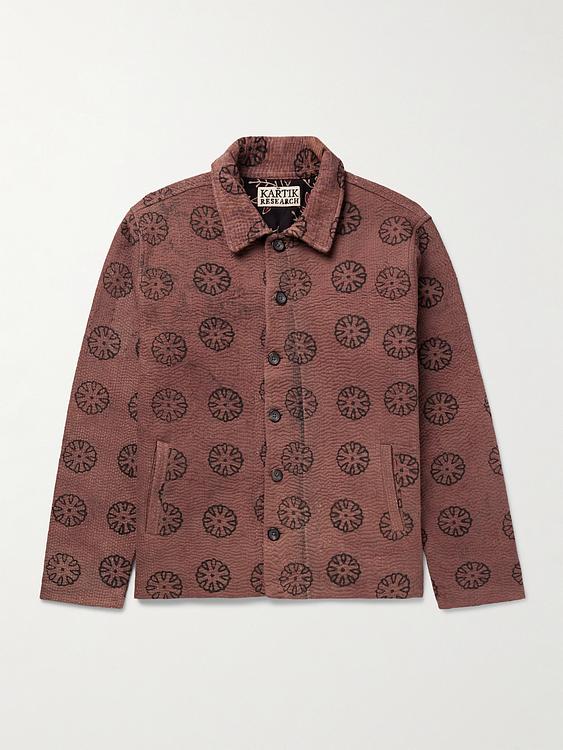 Taupe casual jacket from Kartik Research