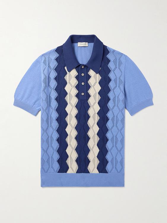 Multicolor short sleeve polo shirt from Piacenza 1733