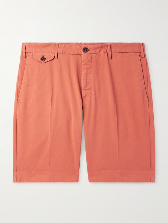 Peach chino shorts from Incotex