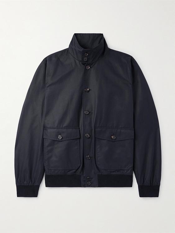 Black bomber jacket from Incotex