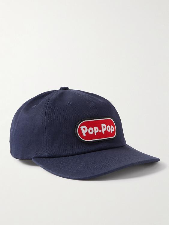 Print dark grey cap from Pop Trading Company