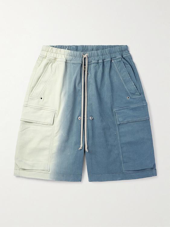Dark grey cargo shorts from Drkshdw By Rick Owens