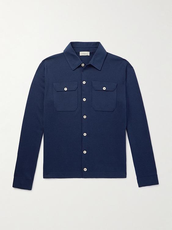 Dark blue casual shirt from Piacenza 1733